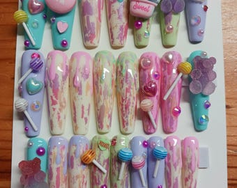 ready to ship xl press on nails