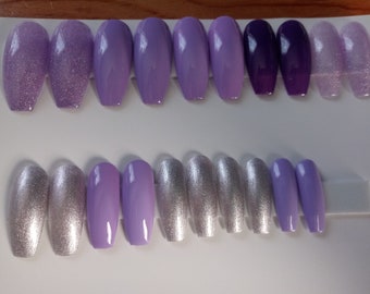 ready to ship purple nails