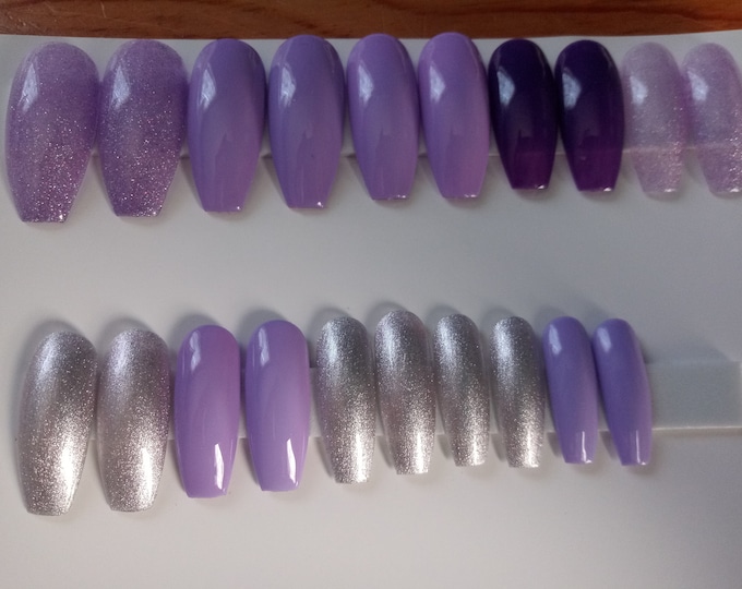 ready to ship purple nails