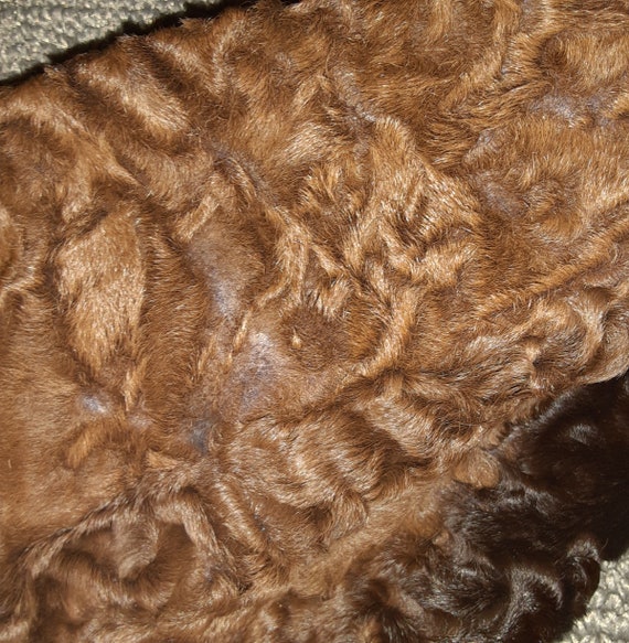 VINTAGE/ RARE/ UNIQUE Genuine Brown Persian Lamb/… - image 10