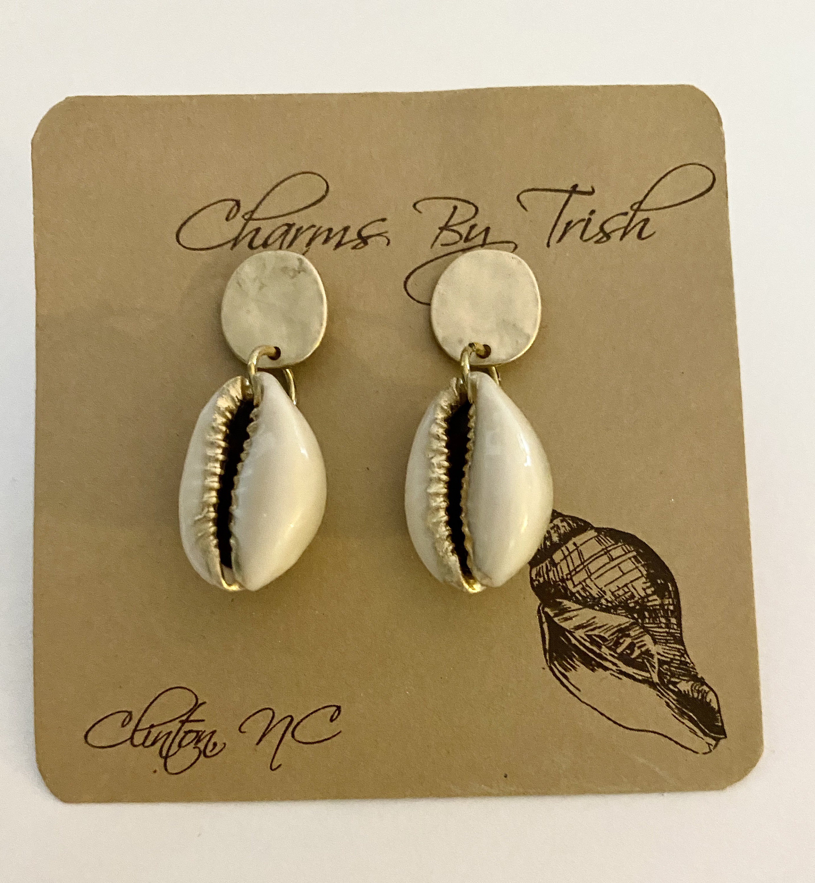 Seashell Earrings Etsy