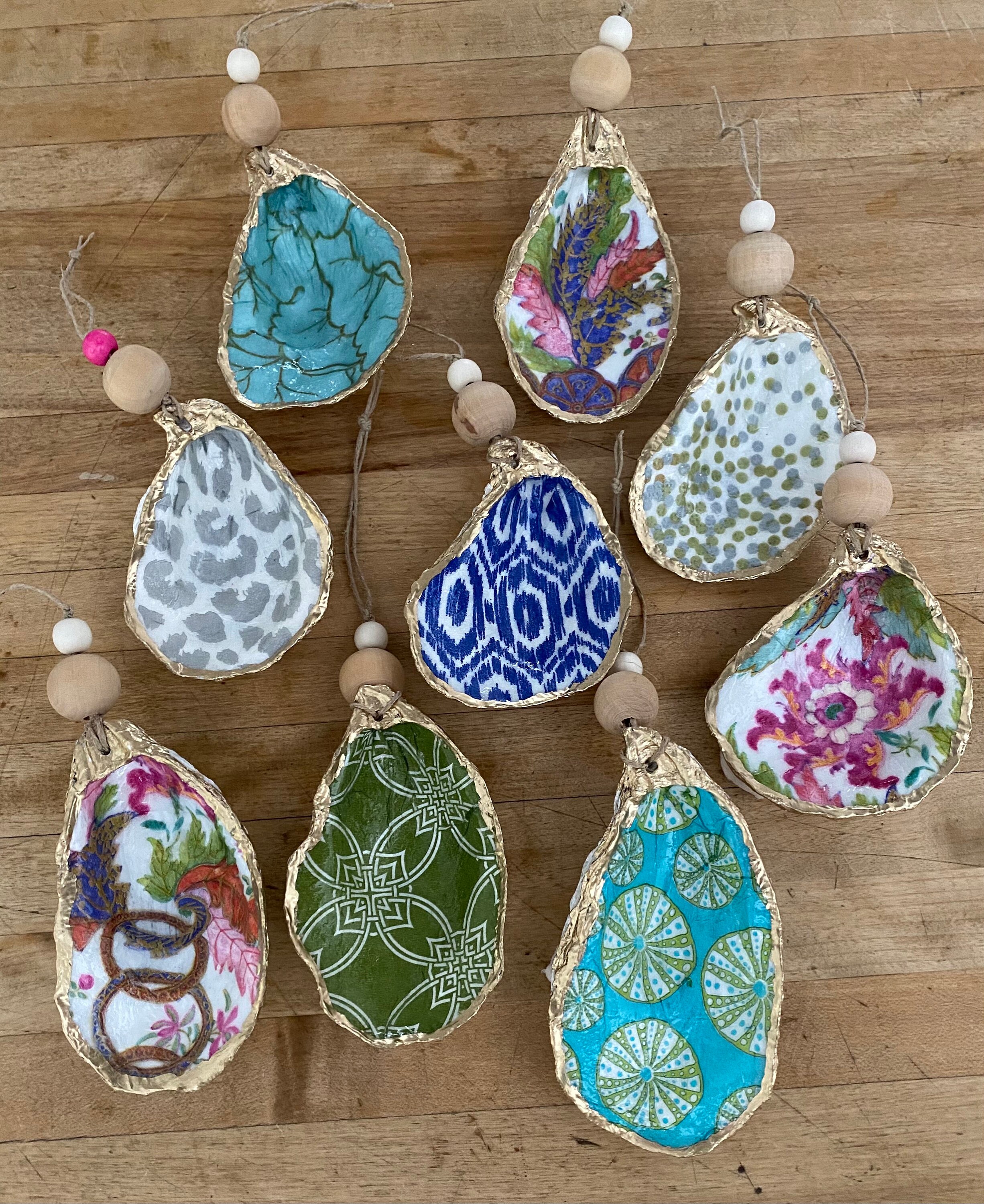 Oyster Shell Ornaments Etsy