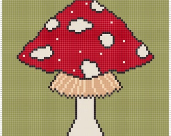 Mushroom C2C Blanket