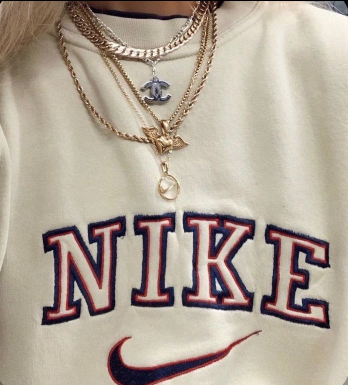 Embroidery Vintage Inspired Nike big design | Etsy