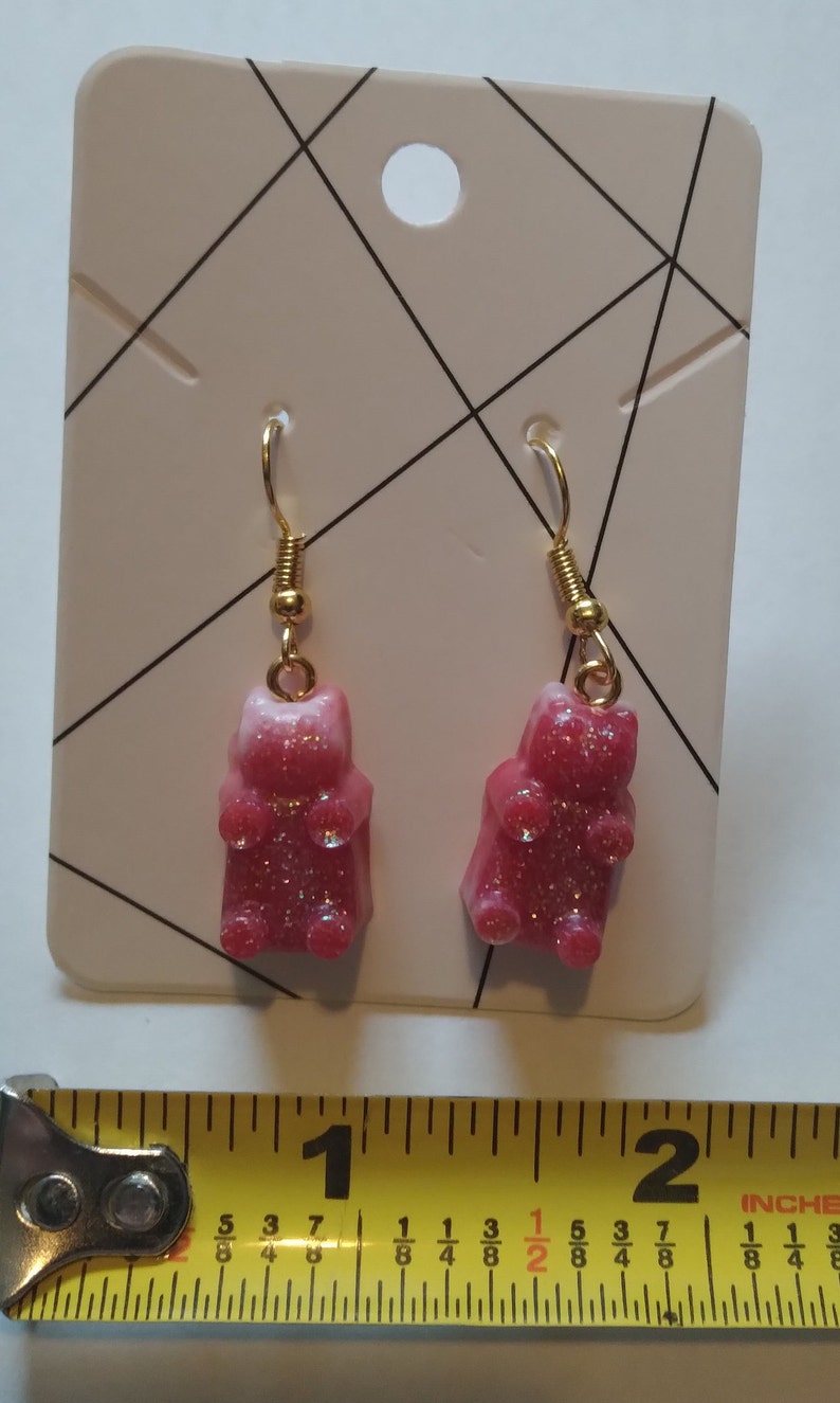 Resin Gummy Bear Earrings