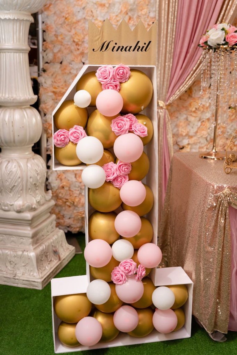 3ft Giant Balloon Mosaic Numbers and Letters. Cutout Foam Etsy