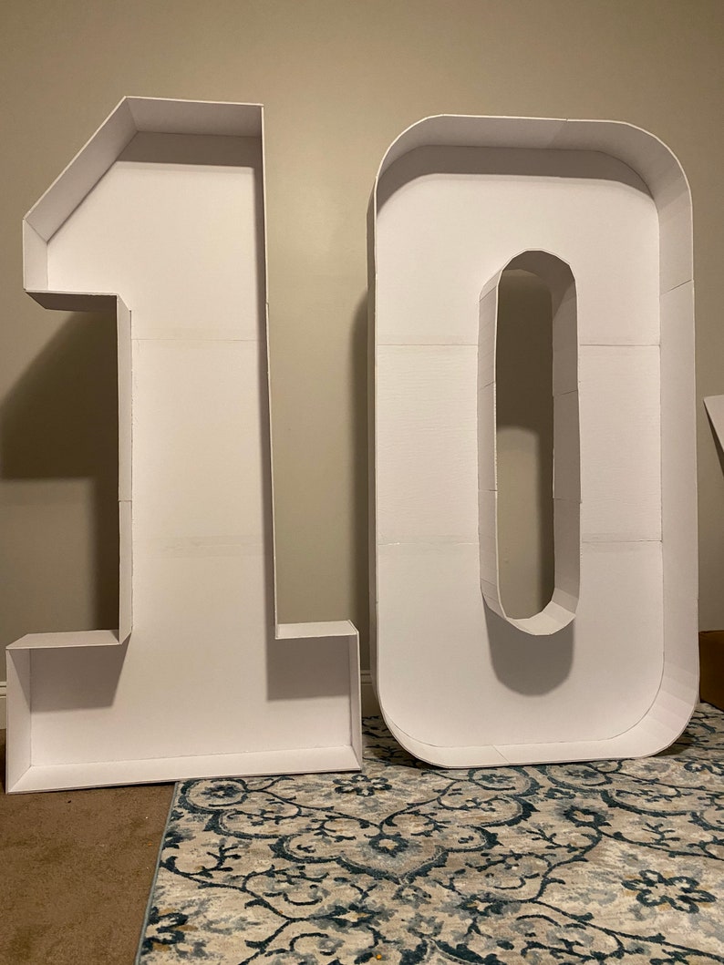 5ft Giant Balloon Mosaic Numbers and letters. Cutout Foam Etsy