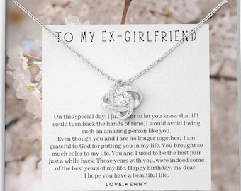 To My EX Girlfriend, Birthday Gift For EX Girlfriend, Get Her Back Gift, Jewelry, Gift For Ex GF, Presents For My Previous Girlfriend