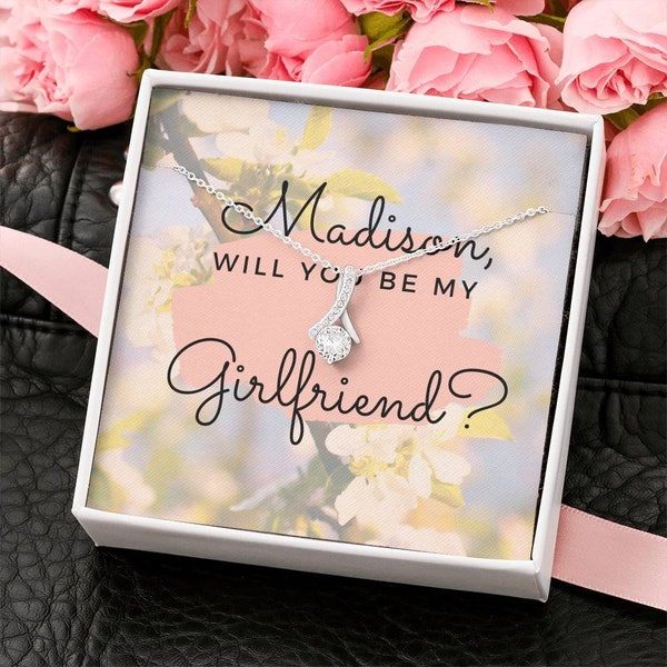 Will you be my girlfriend, Girlfriend proposal, Future Girlfriend, Jewelry Gift to Girlfriend, hidden message, Funny, Cool,Elegant Proposal