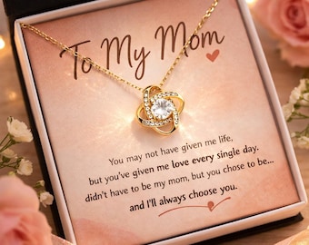 Bonus Mom Step Mom Necklace, Mother's Day Gift, Sentimental Gift for Mama