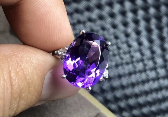 7 carat amethyst ring deals