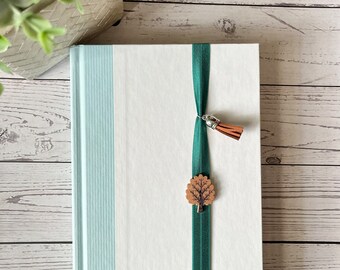 Wooden Tree Bookmark, Nature Elastic Book Band, Book lover gift, Planner accessory, Bookish