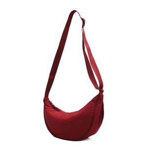 Bolso de hombro simplicidad, bolso de bola de masa minimalista, bolso de axila de alta capacidad, bolso bandolera de nylon, bolso mensajero, bolso diario elegante imagen 10