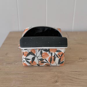 Handmade Travel Makeup Bag, Floral Cosmetic Organizer 5