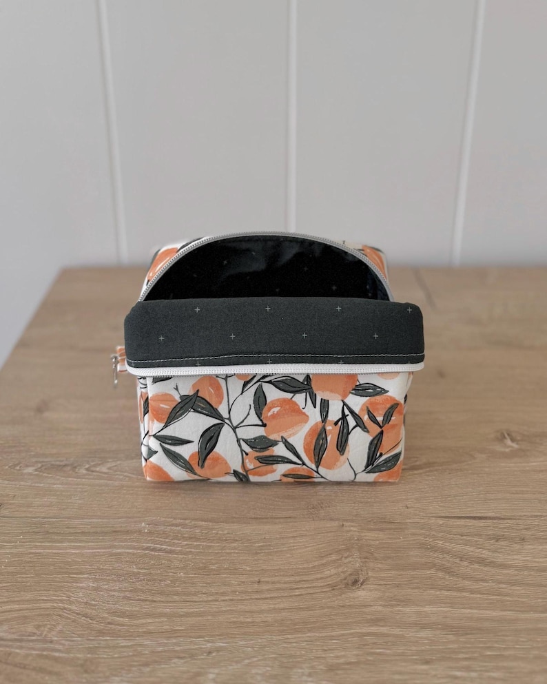 Handmade Travel Makeup Bag, Floral Cosmetic Organizer 5