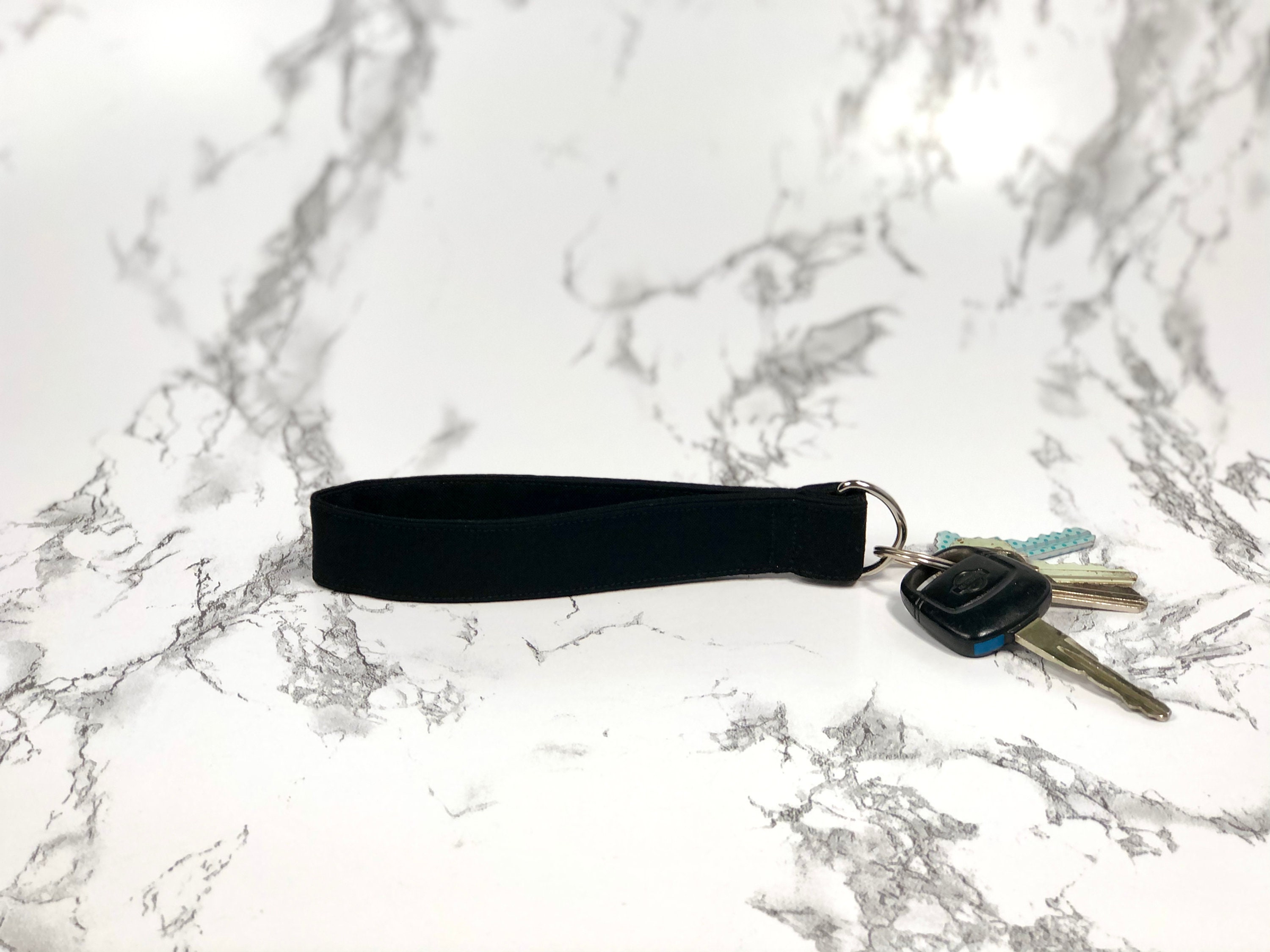 Wrist lanyard Keychain lanyard Lanyard Black Etsy