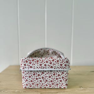 Handmade Travel Makeup Bag, Floral Cosmetic Organizer image 12