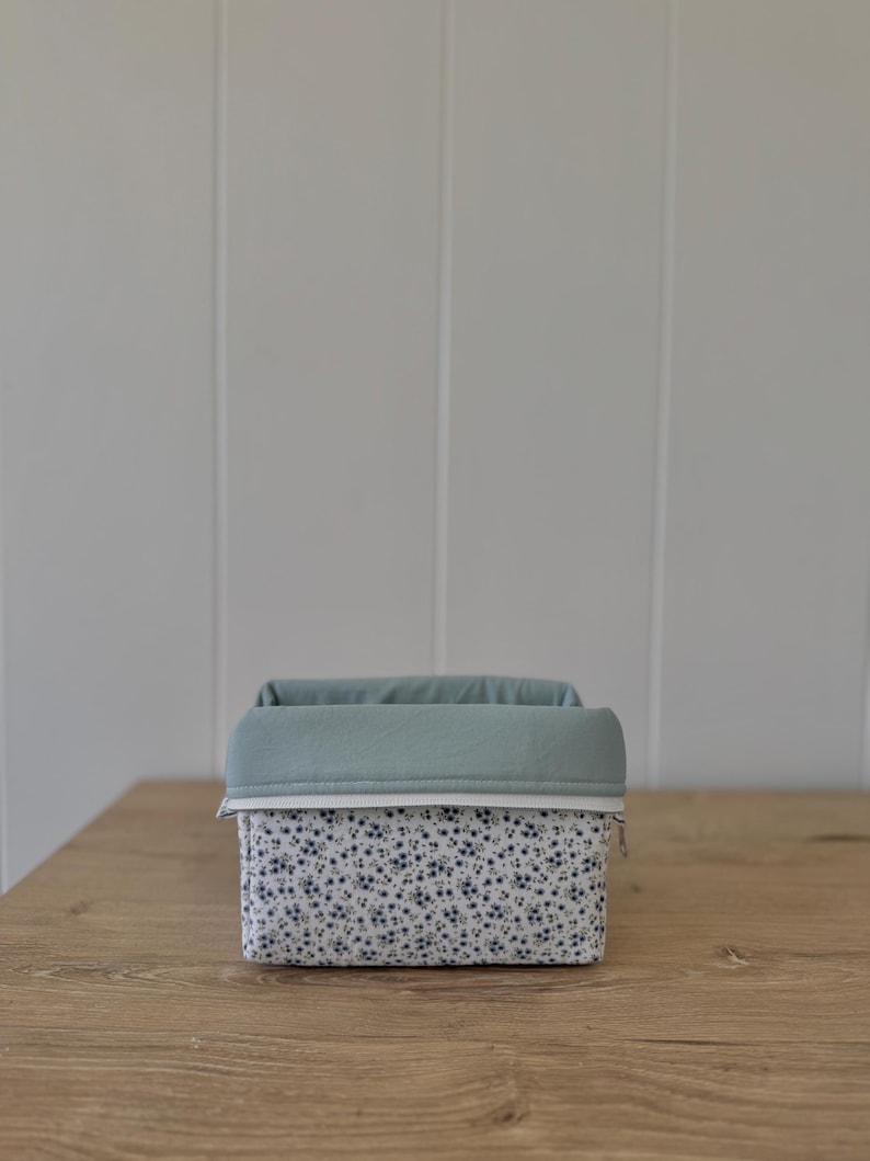 Handmade Travel Makeup Bag, Floral Cosmetic Organizer 4