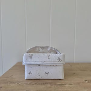 Handmade Travel Makeup Bag, Floral Cosmetic Organizer image 9