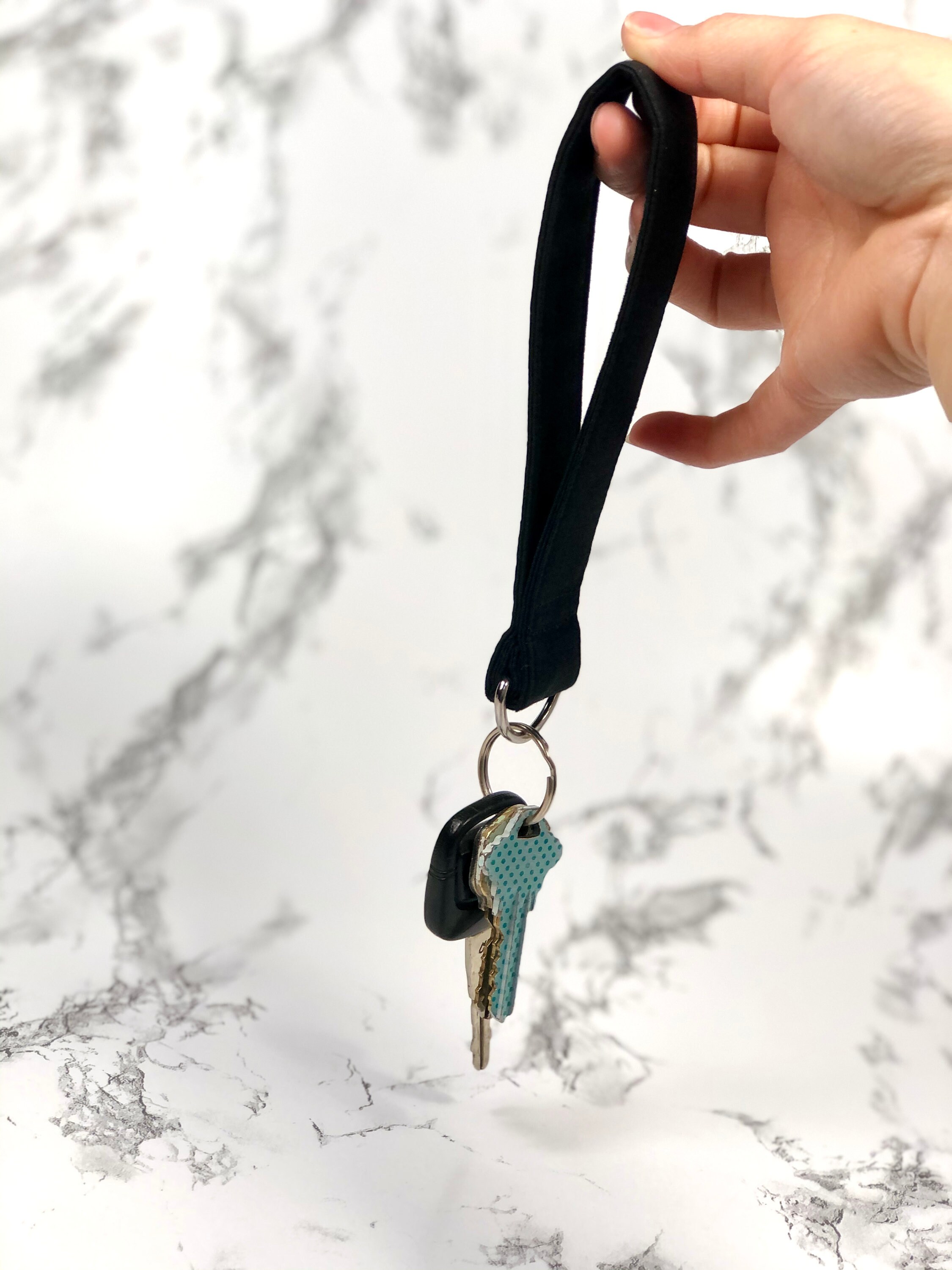 Wrist lanyard Keychain lanyard Lanyard Black Etsy