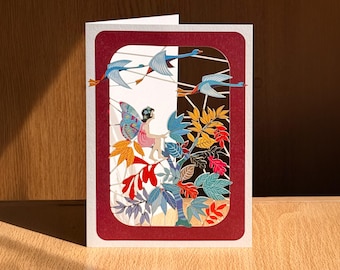 Fairy Card - Blank Card - Fairytale Card - Card for Girls -  Cards for her - Lasercut Card - Made in the UK - PM433