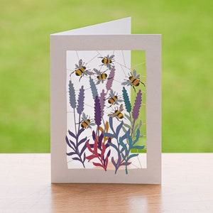 Blanko Karte Bee - Biene Karte - Lasercut Karte, Karten für Sie, Geschenk für Naturliebhaber /PM179