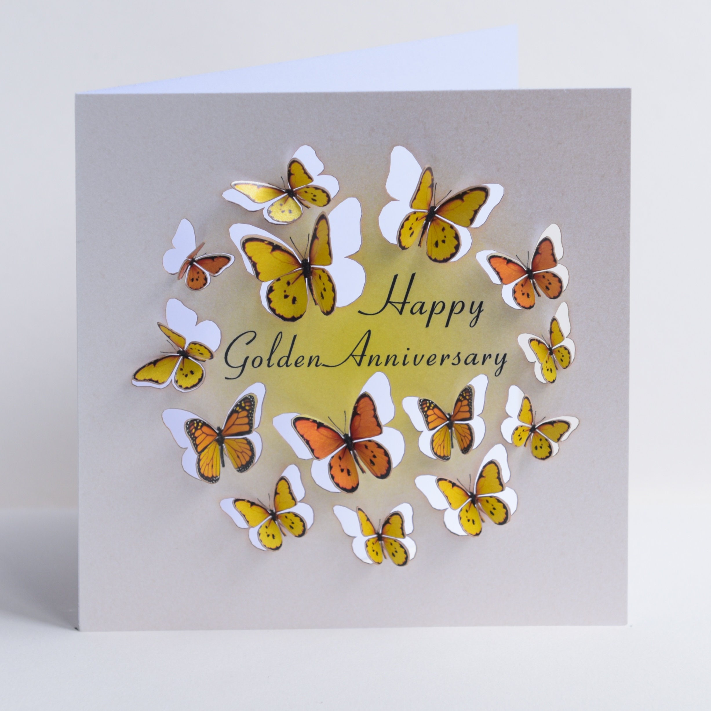 Happy Anniversary Card Butterfly Card Graphic By Olga Boat Design · Creative Fabrica - View #2