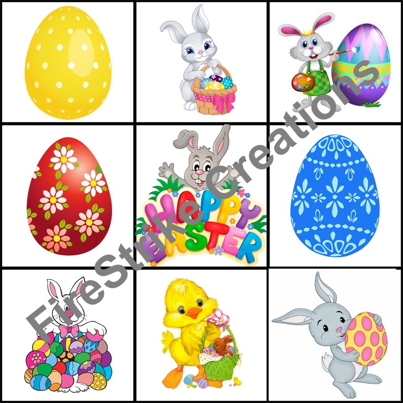 Easter Bingo Instant Download Etsy