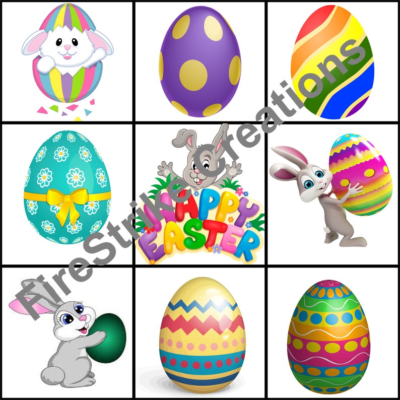 Easter Bingo Instant Download Etsy