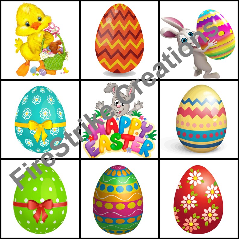 Easter Bingo Instant Download Etsy