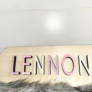 Wooden name puzzle, adorable custom puzzle , wooden puzzle , custom name puzzle , Wooden gift , Learning Gift , Montessori gidr
