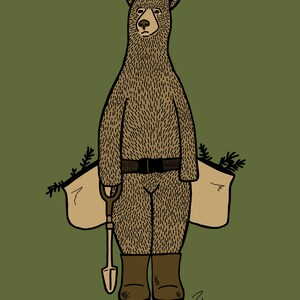Planting Bear Print