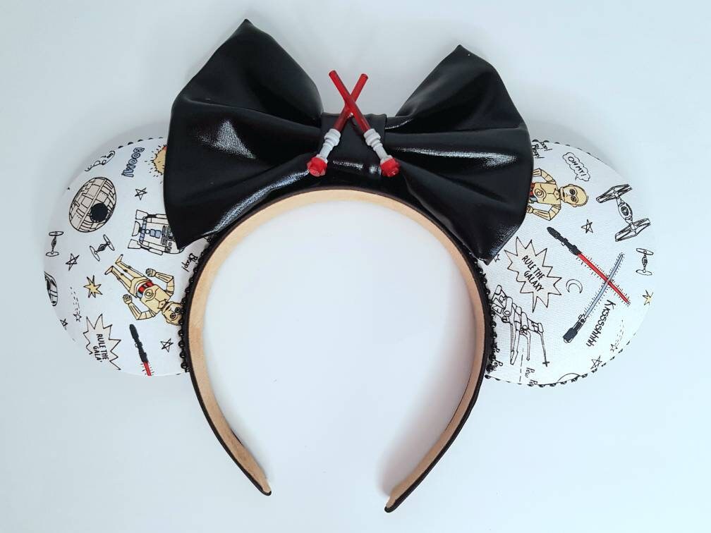 Star Wars Minnie Ears Star Wars Mickey Ears Lightsaber Etsy