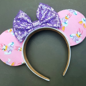 Daisy Duck Mickey ears, Daisy Mouse ears duck ears, Mickey Mouse ears, Disney ears, Minnie Mouse ears, Mickey ears headband