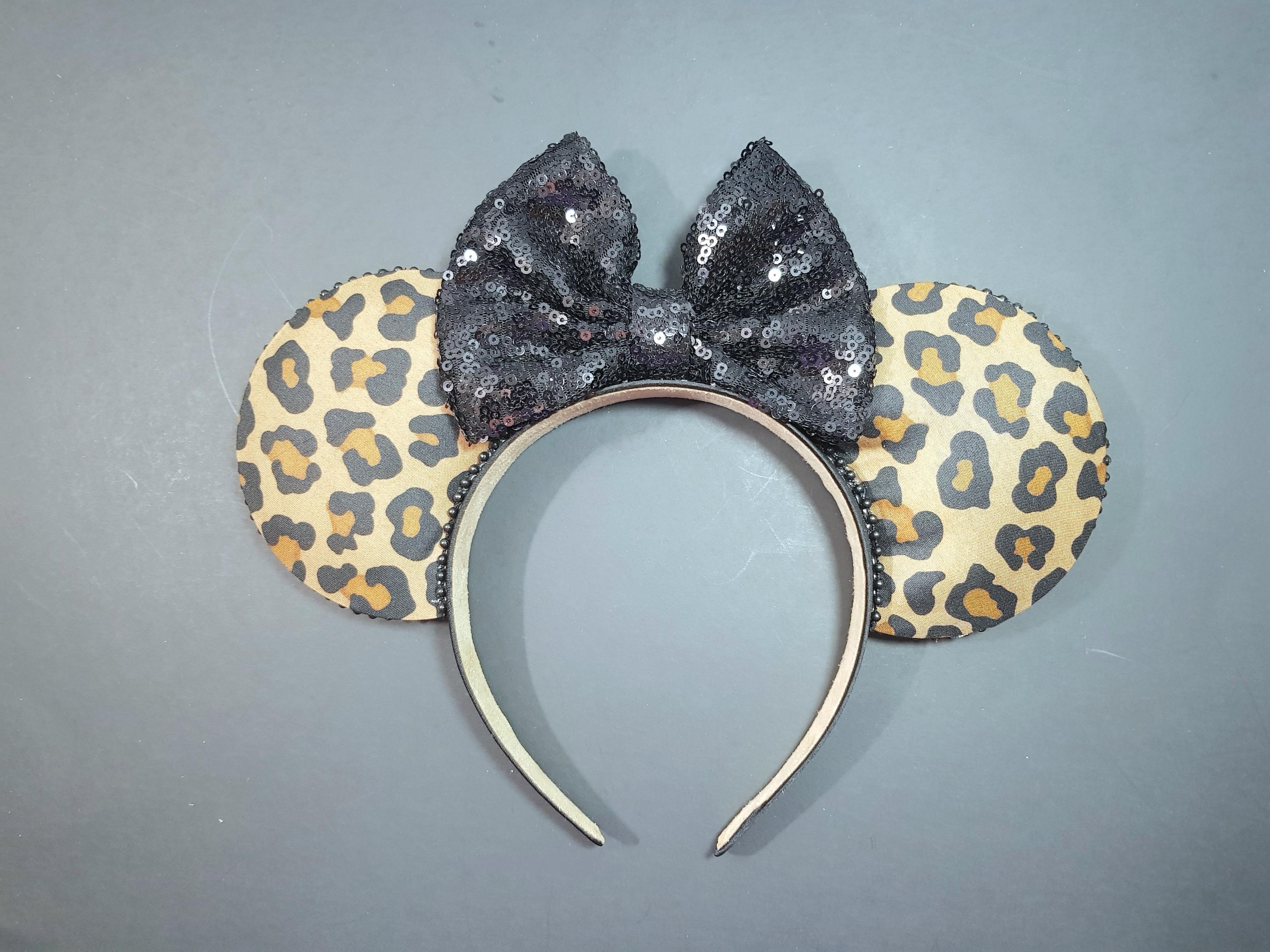 Leopard Print: Handmade Disney Ears Amazon.com: Leopard & Cheetah Mickey & Minnie Ears - Lion  main image 3