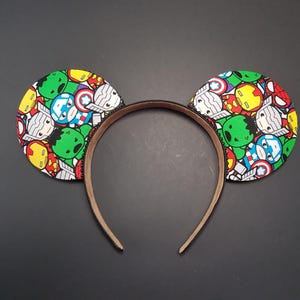 Men Avengers Mickey ears, boy avenger Mickey ears, men Avenger Mickey ears, Mickey ears no bow, boys Mickey ears, boys ears no bow