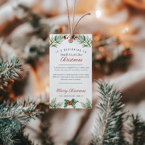 Modello di etichetta per pentola a fuoco lento per le feste, istruzioni modificabili per pot-pourri a fuoco lento invernale, etichetta regalo, download immediato, regalo di apprezzamento