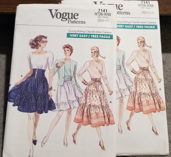 Vintage Vogue 7141 Sewing Pattern Rated VERY EASY Assortment of