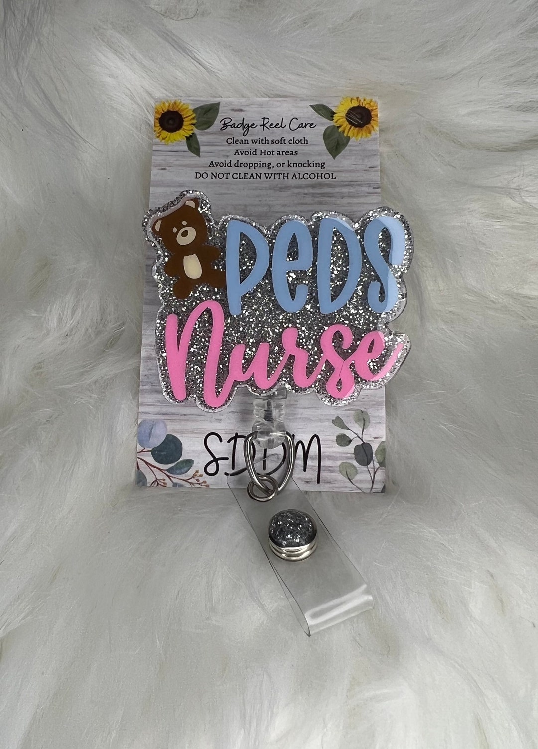 PEDS Nurse Pediatricianpediatric Nurse Badge Holders RN Etsy