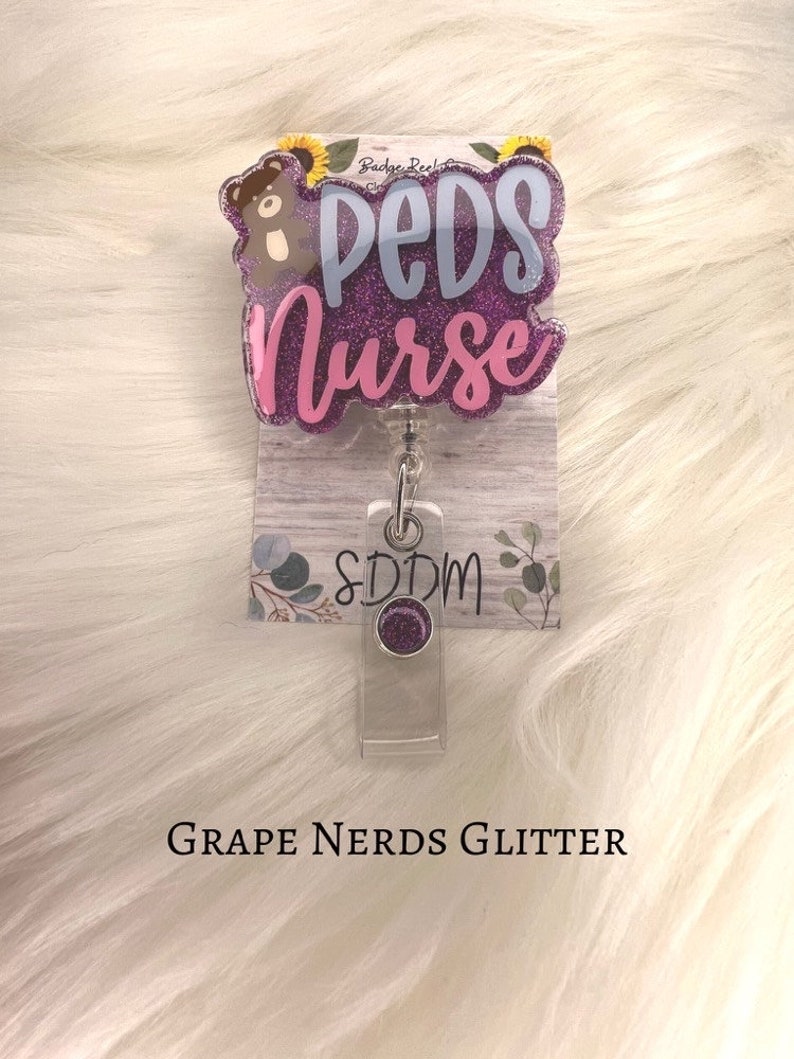 PEDS Nurse Pediatricianpediatric Nurse Badge Holders RN Etsy