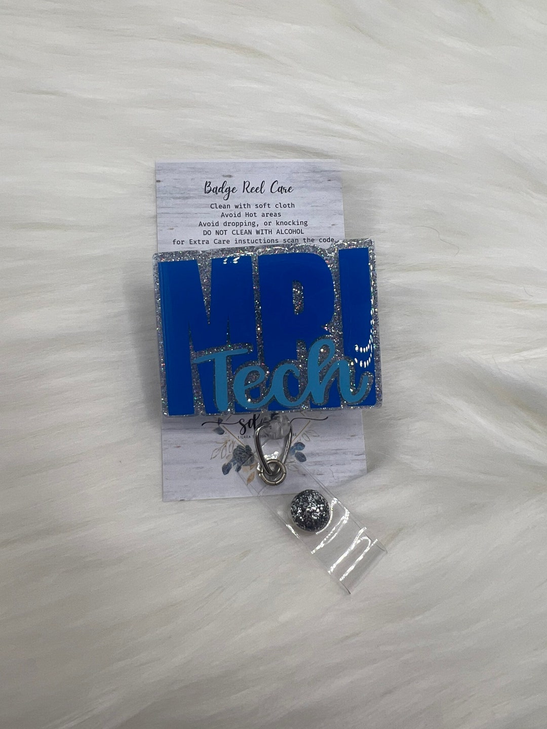 MRI Tech Badge Reel Mri Safe Badge Lanyard Cute Badge Reel Etsy