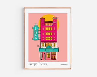 Tampa Theatre Art Print | Digital Download | 16x20 inches