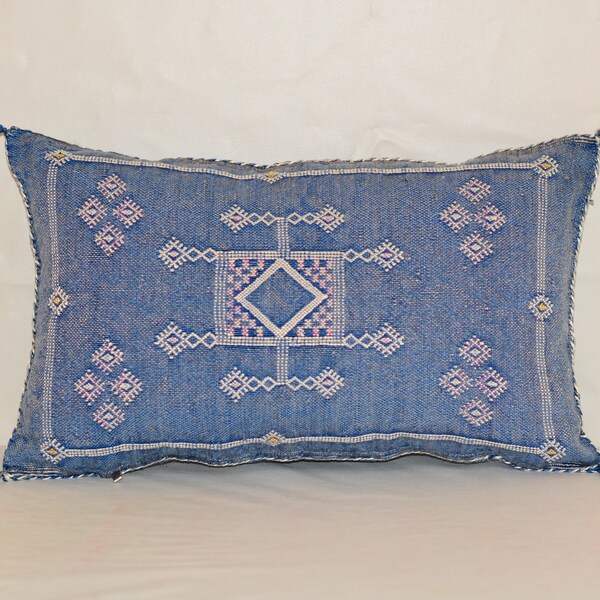 Blue Moroccan Pillow Etsy