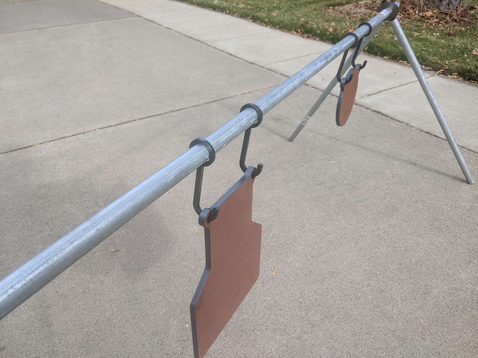 DIY Target Pipe Stand Steel Target Hangers Legs and Gongs Etsy
