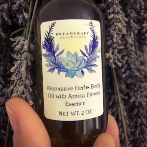 Restorative Herbs Body Oil with Arnica Flower Essence