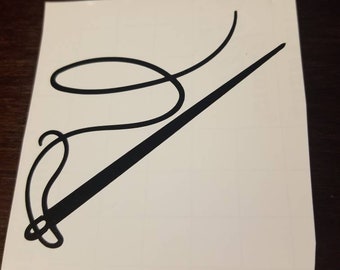 Sewing Needle Decal