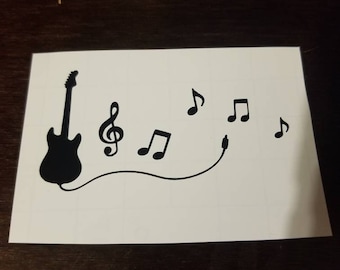Guitar decal