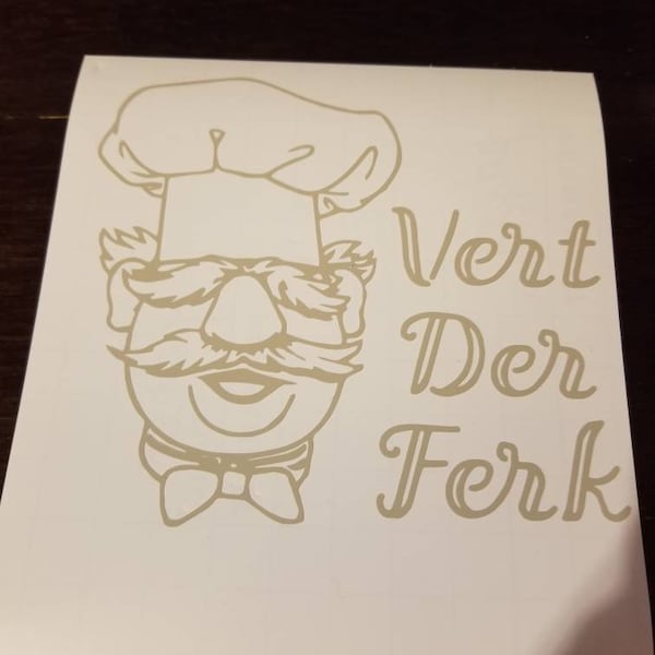 Chef Decal Etsy