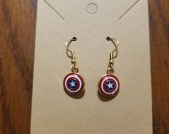 Pendientes de escudo de estrella