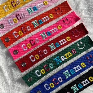 Étiquette de sac d'école personnalisée | Accessoire de broderie | Porte-nom pour enfants | Étiquette d'identification | Étiquette pour sac à lunch | Idée de sac à surprises | Plaque nominative à broder